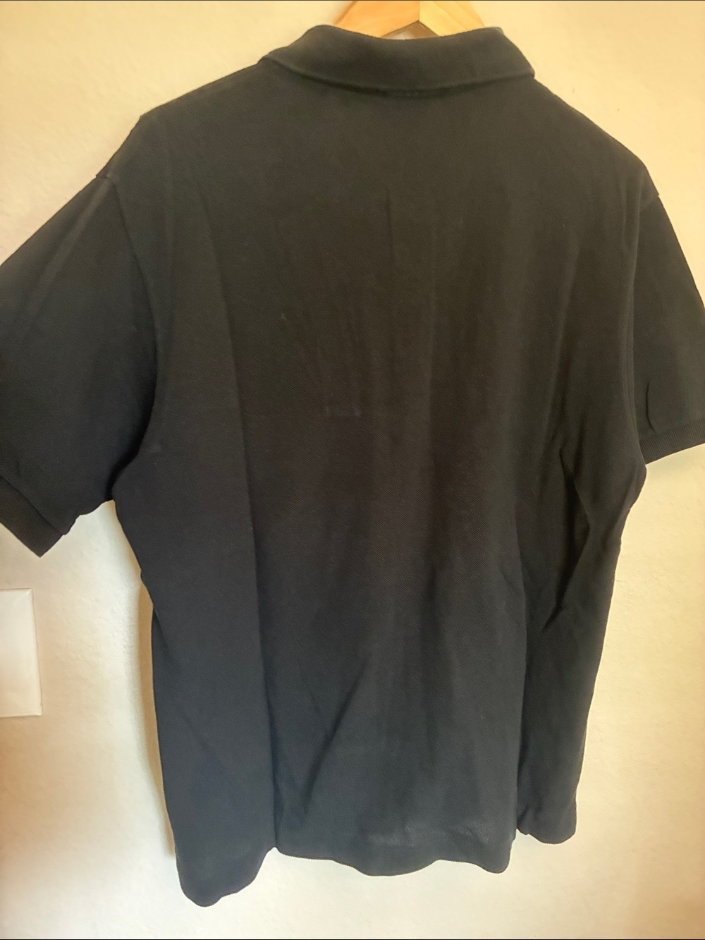 Lacoste Classic Fit L.12.12 Polo Shirt - Black - Size 5 (US Large) - Picture 3 of 5